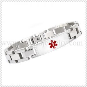 Attractive Medical ID Bracelet with stones -MD0183