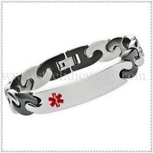Unique steel medical ID bracelet for women-MD0186