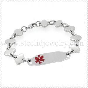 Club style medical ID bracelet