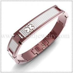 Unique chocolate Medical id bracelet  