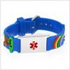 PVC Navy Blue color bands with ID Plaques for kids- MD0802B 