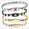 Stylish Twins Heart girl medical alert bracelets-MD0138