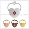 Double Heart Medical id pendant-MP0243