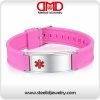 Sport Silicone Stainless steel Medical id bracelet-MD0518PK
