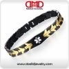 aircraft Stainless steel Medical id bracelets-MD0764GB