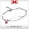stainless steel heart chain medical id bracelets for women -MD1462